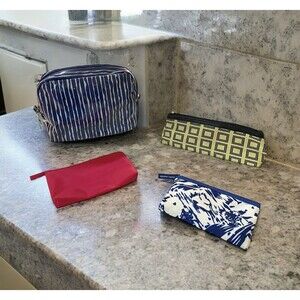 4 - Estee Lauder Makeup Bag Lot Zipper Travel